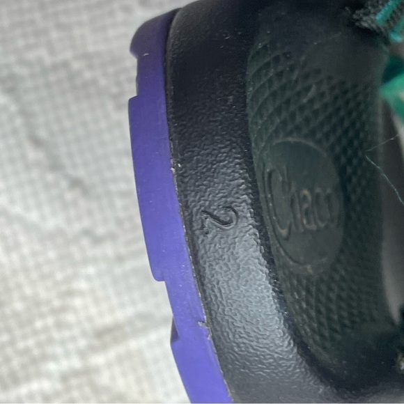 Chaco ZX/1 EcoTread Mint Leaf Green Strappy Sport Sandals J180090 Size 2 - Picture 3 of 5